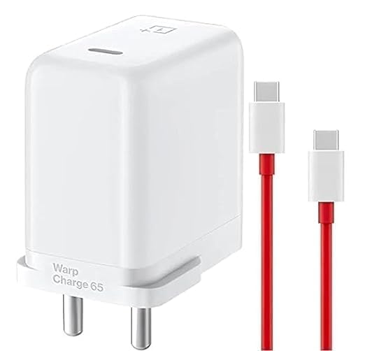 One Plus Warp Dash SUPERVOOC 65w Charger with USB to C Cable Compatible with One Plus 10T, 10R, 10pro, 9 pro, 9RT, 9, 8, 8t