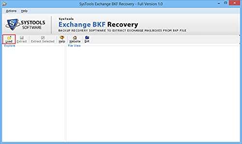 SysTools Exchange BKF Recovery (Email Delivery-No CD) 2