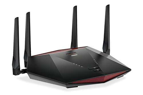Netgear Nighthawk Pro Gaming 6-Stream WiFi 6 Router (Xr1000)-Ax5400 Wireless Speed (Up to 5.4Gbps)|Dumaos 3.0 Optimizes Lag-Free Server Connections|4 X 1G Ethernet&1 X 3.0 USB Ports,Black,Dual_Band 2