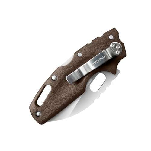 Cold Steel Tuff Lite 2.5" AUS8A Sheepsfoot Razor-Sharp Plain Blade 3.5" Griv-Ex FDE Handle Pocket Folding Knife, Boxed 4