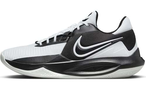 NIKE Men's Basketball Shoe, Black White Black, 10.5 1