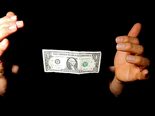 MilesMagic Magician's Animated Bill Gimmick Mysteriously Self Folding Dollar Note Real Invisible Levitation Illusion Effect Street Stage Close-Up Magic Trick 6