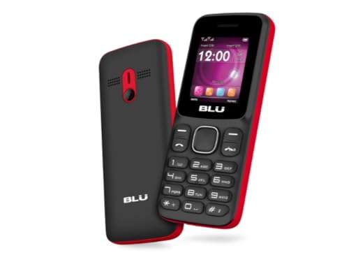 BLU Z4 Z190 Unlocked GSM Feature Phone w/Built-in Flashlight - Red 1