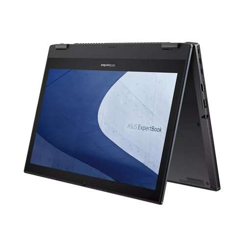 ASUS ExpertBook B2 Flip 2-in-1 Laptop (14" FHD Touchscreen, Intel 12-Core i7-1260P, 16GB RAM, 512GB SSD, Active Pen) for Small Business, Traveling, Engineering, Backlit, FP, 3-Yr WRT, Win 11 Pro, BLK 3