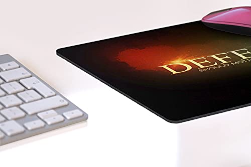 Ryca® Defeat Should Motivate You-Inspirational Quote Wallpaper Printed Matt Finished Anti-Skid Non-Slip Rubber Base Mouse Pad/Desk Pad for Office||Gaming||PC||Laptop||Mousepad 6