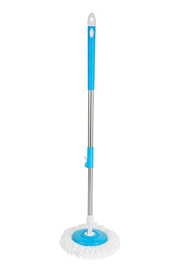 Spin Mop Stick for Floor Cleaning Without Bucket with Extendable Handle Rod Replace Old Pocha with Easy Mopping Cleaner for Mop & Home, Kitchen || 1