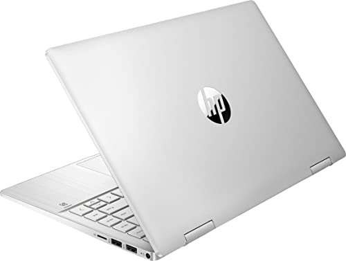 HP Pavilion x360 14 inch 2-in-1 Laptop, Touch-Screen, 8GB Memory 512GB SSD, Intel Core i5-1235U, Fingerprint Reade, Wi-Fi 6E (2x2), Bluetooth Combo, Win11, Natural Silver, W/GaLiMu 1