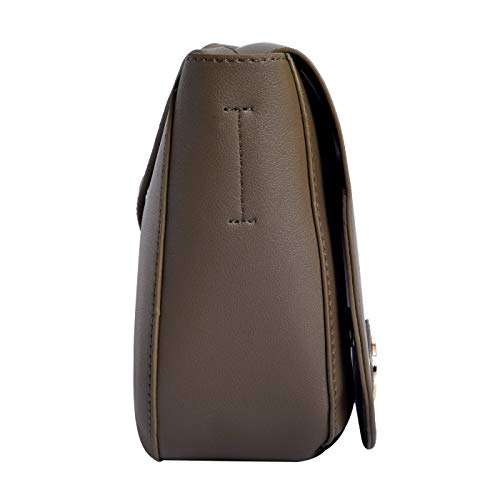 Lino Perros Green Faux Leather Sling Bag (BROWN) 3