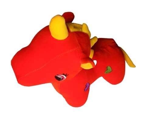 Unicorn Toy Soft Plush Beautiful Loving Hugable Cute Fairy Stuffed Animal for Kids/Boys/Girls/Best Birthday/Valentines Gift 24 cm (Orange) 4