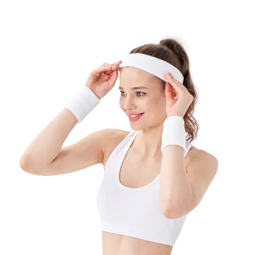 Mallofusa 12 PCS Sports Basketball Headband Sweatband Head Sweat Band Brace Outdoor for Men Women Kids Doing Yoga Running Tennis 2