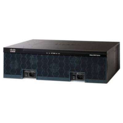 Cisco 3945 Integrated Services Router - 4 x PVDM, 4 x HWIC, 5 x Services Module, 2 x CompactFlash (CF) Card, 2 x SFP (Mini-GBIC) - 3 x 10/100/1000Base-T Network WAN - CISCO3945/K9 4