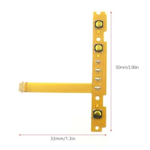Onyehn 2 Pairs(SL+SR) Right and Left Flex CableButton Key,L/R Flex Cable Suit for Nitendo Switch NS/Switch OLED Joy Con Repair Part 2