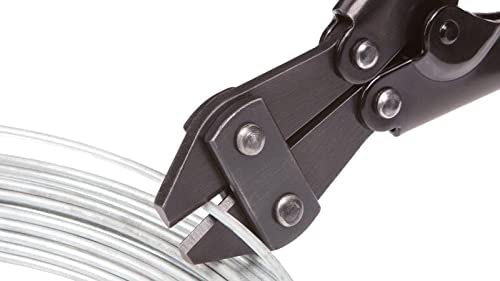 NVF Mini Bolt Cutter Chain Mesh Threaded Rod Wire Breaking Mini Bolt and Wire Cutter Bolt Clipper Cable Cutter Wire Clamp Cutting Pliers with Hardened and Tempered Construction Mini Bolt Cutters Heavy Duty Wire Stripper Cable Cutter Pliers Crimpers Shear Cutting Stripping Tool 6