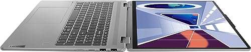 Lenovo Yoga 7 16" WUXGA Touch 2-in-1 Laptop, 360° flip-and-fold Design, AMD Ryzen 5 7535U, 8GB RAM 256GB SSD, AMD Radeon 660M Graphics, Fingerprint, Backlit KB, Win11, Arctic Grey, TECL Bundle 4