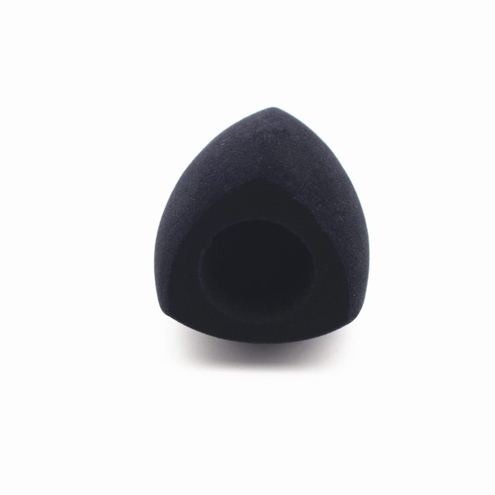Hxstaald Flocked Mic Foam Windscreen Handheld Microphone Covers Large Mic Foam Pop Filters for TV Interview,radio,media Broadcast Microphones (Black) 3