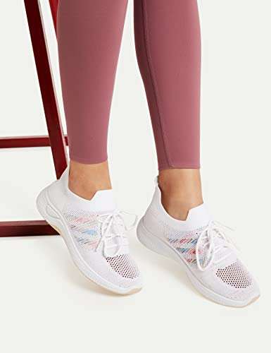 Flavia women's Running White Shoes 6 UK (38 EU) (7 US)(ST-1905) 5