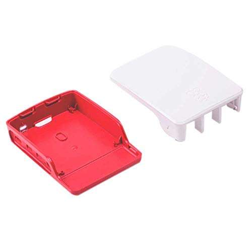 Robotbanao Plastic Pi Rpi3Case-Bg Raspberry Pi 3 Case, White And Red (U3-N6L4-Sytb) 4