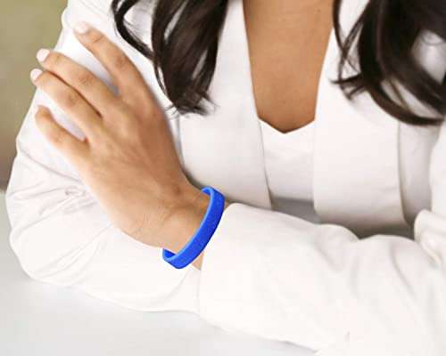 Fundraising For A Cause 50 Pack Periwinkle Silicone Bracelets - Adult Size 5