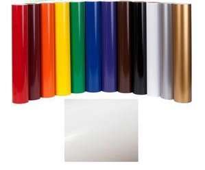 Vinyl Sheets 12" x 12" (Pack of 10) Self Adhesive Craft Indoor, Outdoor Adhesive-Backed Vinyl in Glossy Finish for Silhouette and Cricut for Monograms Stickers Decals (12" x 12", Real Red - 030) 4