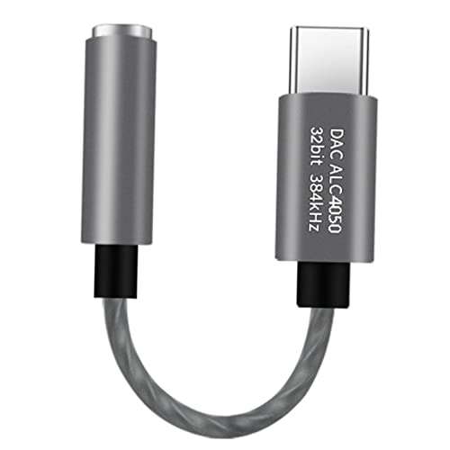 USB C to 3.5mm USB C to Mic Jack Audio Dongle Cable for Microphone Grey 1