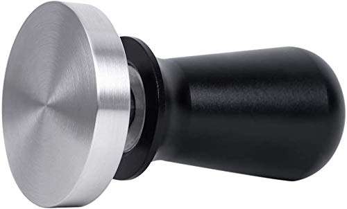 51mm Calibrated Espresso Tamper, Calibrated Coffee Tamper with Spring Loaded Anodized Aluminum Handle Stainless Steel Flat Base 3