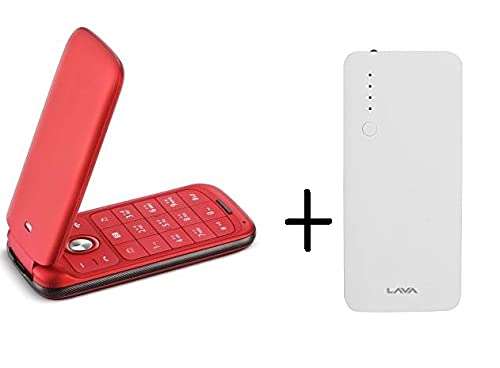 Lava Flip keypad Mobile Phone (Red) 4