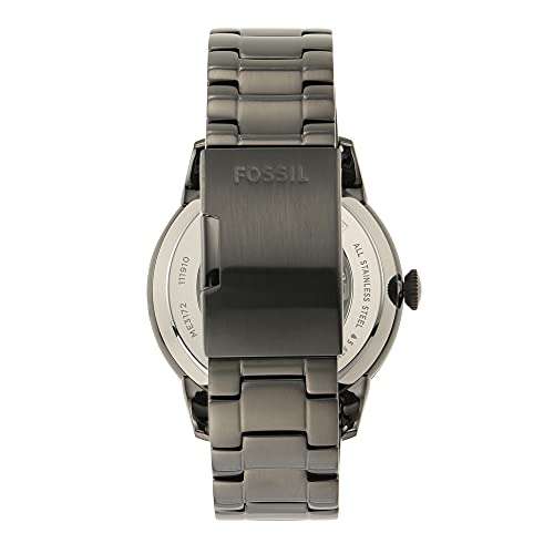 Fossil Townsman Auto Smoke Analog Men's Watch - ME3172 (Black Dial Grey Colored Strap) 5