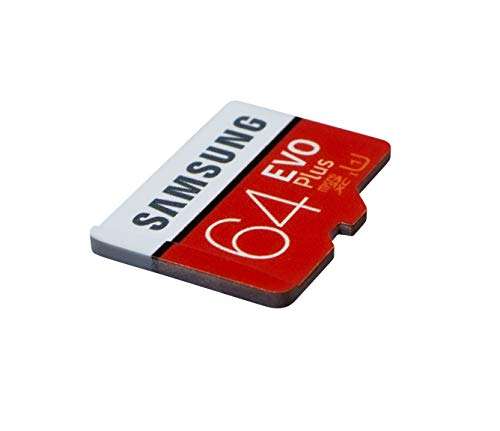 Samsung Micro 64GB Evo Plus Memory Card Class 10 Works with Android Phone - Galaxy Galaxy A20s, A20, A10, A70 (MB-MC64) Bundle with (1) Everything But Stromboli MicroSD & SD Card Reader 4