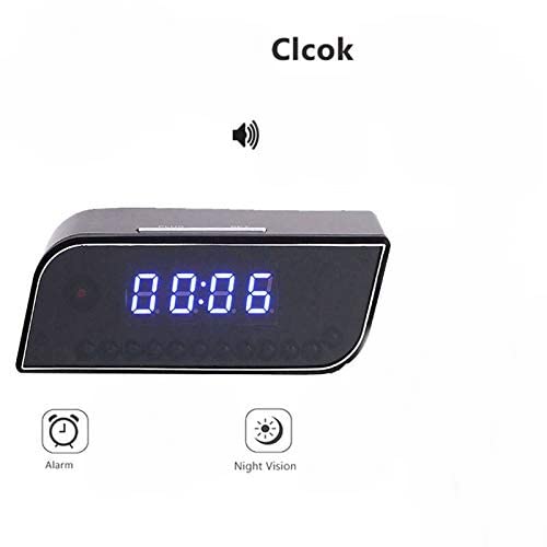 Exxelo Smart Night Light Plastic Digital Alarm Clock with Date, Battery Operated Desk Small, Clear LCD Display 4