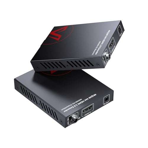 AV Access 4K HDMI Extender Over Cat5e/6/6a/7 4K@60Hz up to 115ft, 1080P up to 164ft, HDR10+, HDMI 2.0 YUV4:4:4, HDCP 2.2, 18Gbps, Plug & Play, IR Return & PoE, Smart EDID Balun (4KEX60-H2) 1