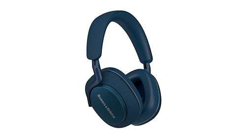 Bowers & Wilkins Px7 S2e Over-Ear Headphones, Bluetooth Headphones Over Ear with Enhanced Noise Cancellation, Transparency Mode, Crystal-Clear Calls, 30-Hour Battery Life, Ocean Blue 1