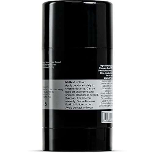 Anthony Alcohol-Free Aluminum-Free Deodorant for Men, Non-Irritating Cool Gel Stick for Sensitive Skin, Sport Strength Formula Prevents Odor All Day, Clear Stain-Free Finish, 2.5 Fl Oz Each, Pack of 2 5