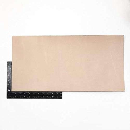 SLC 12"x24" 5-6 Ounce Full Grain Import Vegetable Tanned Tooling Leather Pre-Cut for Carving, Stamping, Dyeing, and Laser Engraving 2.0mm-2.4mm Thickness 1