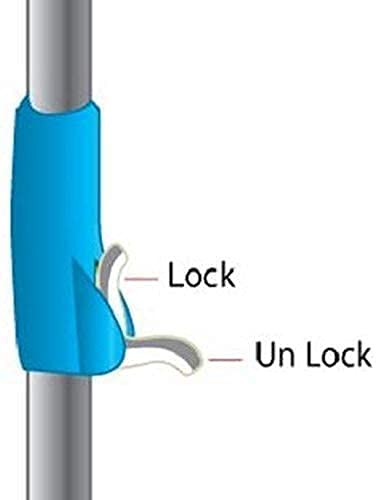 LAGET® Stainless Steel and Plastic Mop Rod Stick with 360 Degree Rotating Pole with 1 Refill (Standard Size; Multicolour) 3