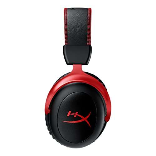 HyperX Cloud II Wireless - Gaming Headset for PC, PS5, PS4, Long Lasting Battery Up to 30 Hours, DTS Headphone:X Spatial Audio, Memory Foam, Detachable Noise Cancelling Microphone with Mic Monitoring 3