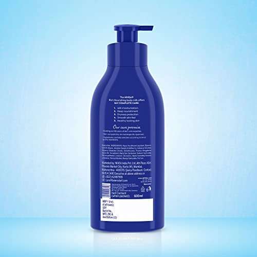 NIVEA Body Lotion, Nourishing Body Milk, For Very Dry Skin, 600ml 6