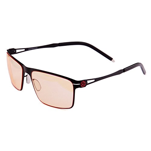 GAMEKING ULTRA 2086 Premium Blue Light Blocking Computer Glasses Gaming Glasses with Anti Glare Anti UV Tan Tint Lens for Digital Eye Strain Fatigue Relief Better Sleep Men Women