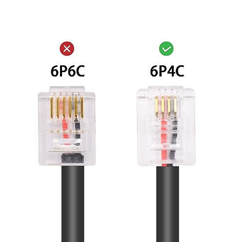 Poyiccot DB9 to RJ11 Adapter Cable 6Feet, DB9 RS232 to RJ11 6P4C Serial Console Cable, DB9 Female to RJ11 Serial Adapter for APC AP7800 AP7900 RS232 3