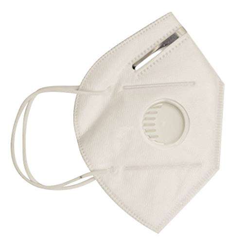 Glammore Non-Woven Fabric Reuseable KN95 Face Mask (Multicolour, With Valve, Pack of 4) for Unisex 2