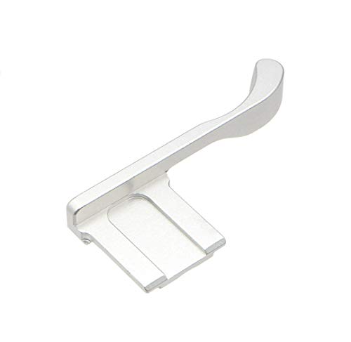HITHUT Aluminum Alloy Hot Shoe Thumb Grip for Fujifilm X100F X100T X100S Camera Silver 2