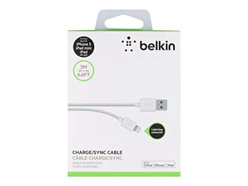 Belkin Apple Certified MIXIT Lightning to USB Cable, 6.6 Feet / 2 Meters (White) 3