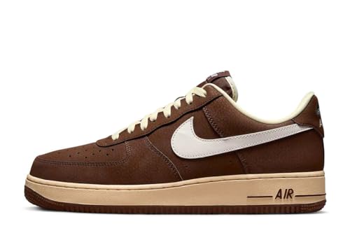 NIKE Air Force 1 '07 Men's Shoes, Cacao Wow Coconut Milk Vintage Green Sail, 9 1