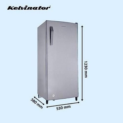 Kelvinator 190 Litres 2 Star Direct Cool Single Door Refrigerator (Hairline Silver, KRD-A210HSP) 5