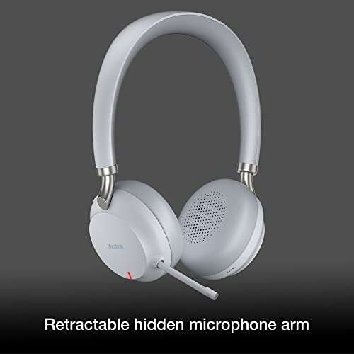 Yealink BH72 Bluetooth Headset UC with Charging Stand, USB-A (Grey) - GTW Bundle Yealink Wireless Headset with Global Teck Microfiber Cloth - Compatible for Office and Home Use 3