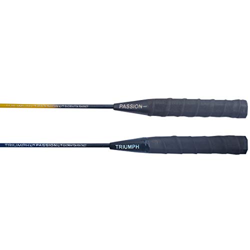 TRIUMPH Badminton Racquet, TRIUMPH Passion Badminton Racket Set- 2 Pc Badminton Racket with 6 Pc TRIUMPH CHAMPION-350 Nylon Shuttlecock and Full Racket Cover to Carry Both Rackets, Perfect for Adults 3