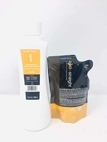 MATRIX Opti. Straight Normal Straightening Cream (125 ML) & Neutralizer (500ML) (Set of 2) 1