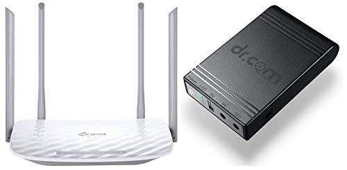 TP-Link Archer C50 1200 Mbps Dual Band Wi-Fi Wireless Router&Dr Com Smart Ups 8000Mah Power Backup Dru-8000,White