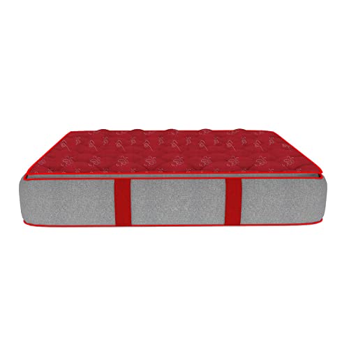 SLEEPSPA by COIRFIT Euphoria Normal Top 6' Inch Single Size Bonell Spring Mattress with 6 Year Warranty | Orthopedic Pro - Doctor Recommended | PU Foam for Better Support & Comfort (78X35X6, RED) 6
