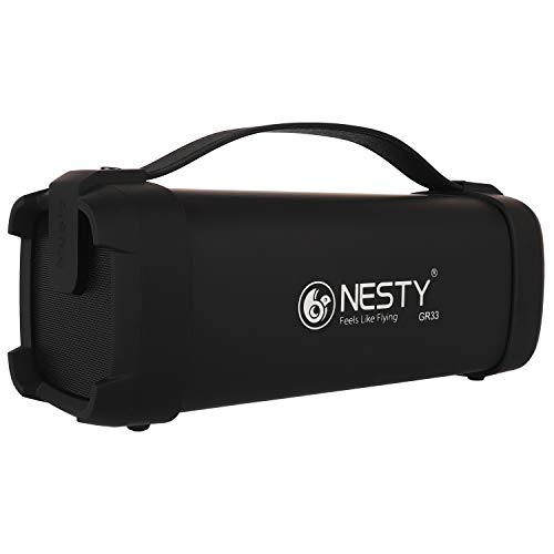 Nesty GR33 10 Watts Bluetooth Portable Speakers (Black and Silver)