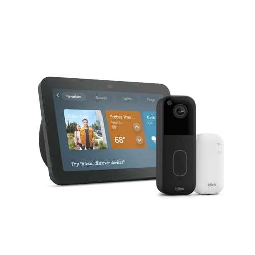Amazon Echo Show 8 with Blink Video Doorbell (newest model), Designed for Alexa+ 1